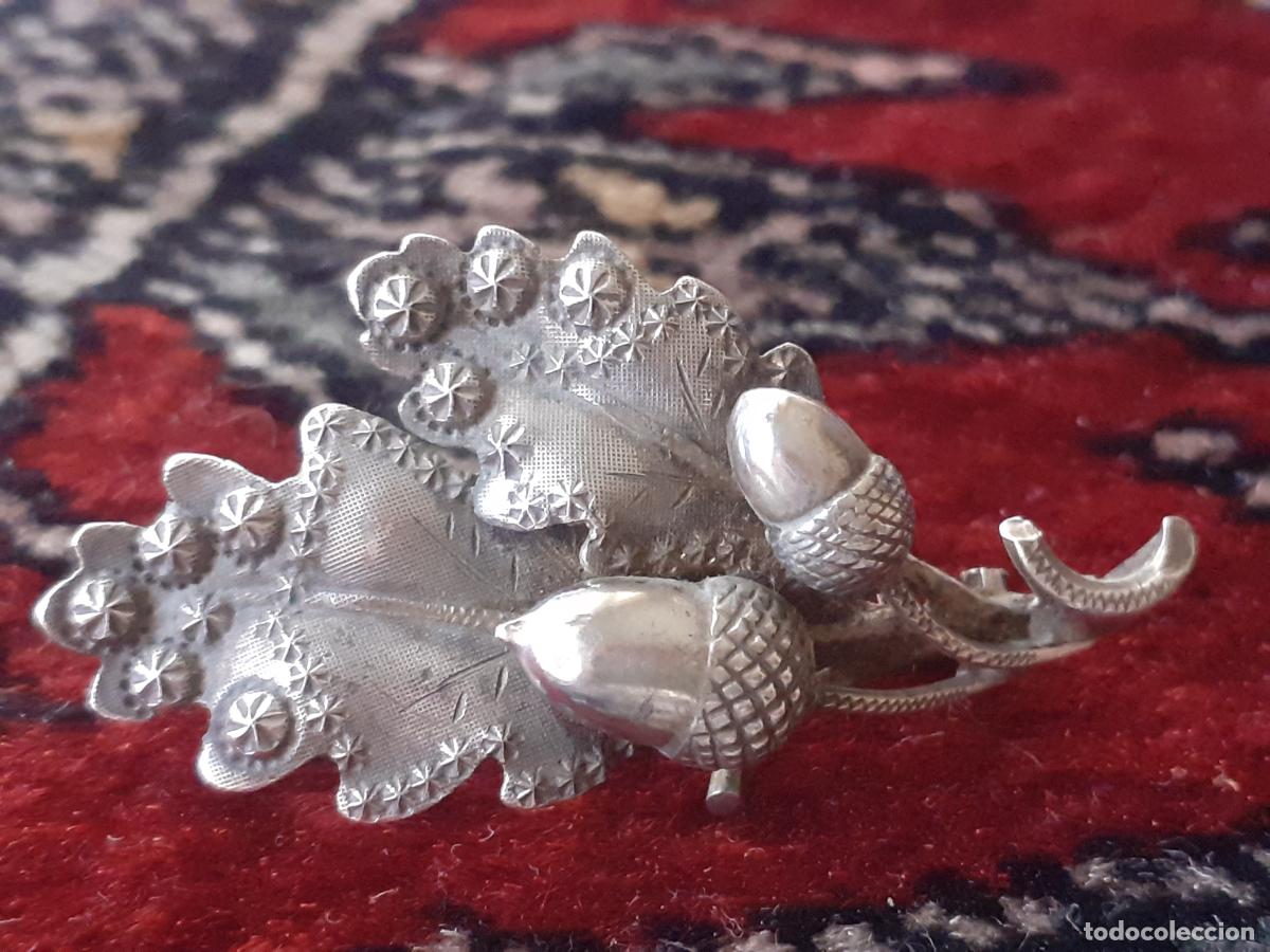 Joyeria: Aguja broche plata Bellotas - Foto 1