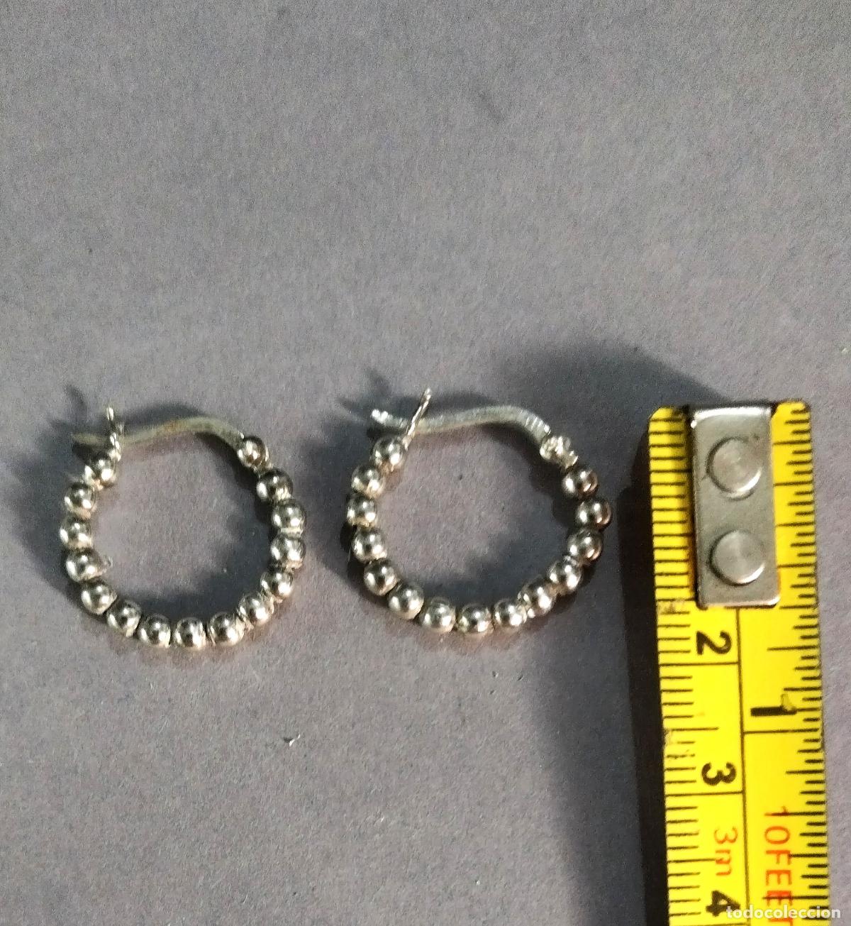 Joyeria: Pendientes plata de ley de aro. - Foto 2