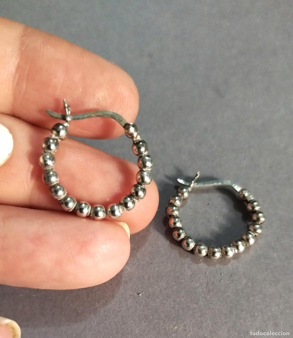 Joyeria: Pendientes plata de ley de aro. - Foto 3