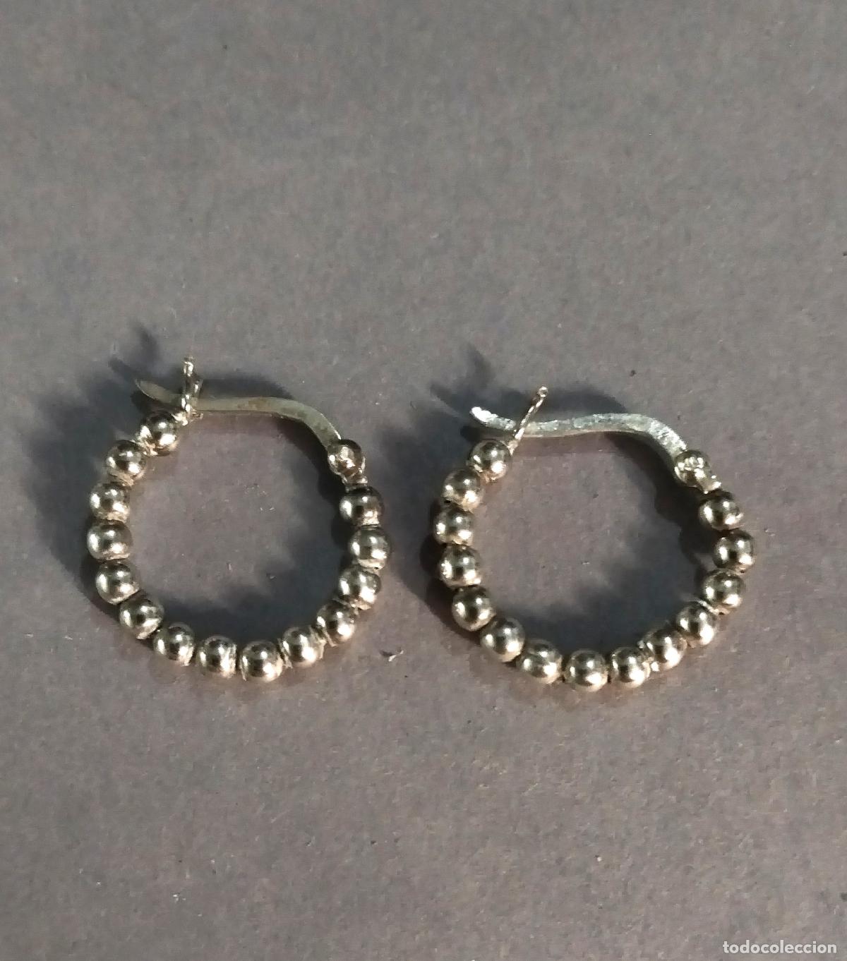 Joyeria: Pendientes plata de ley de aro. - Foto 1