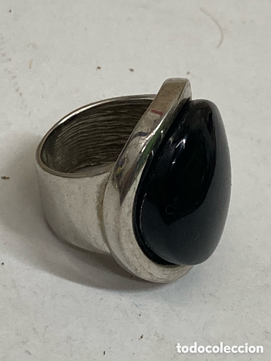 Joyeria: Anillo de plata y &oacute;nix S289 - Foto 1