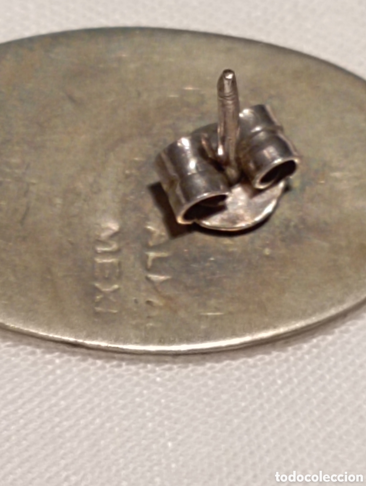 Joyeria: Pendientes de plata, en forma de bot&oacute;n. Plata 925 - Foto 5