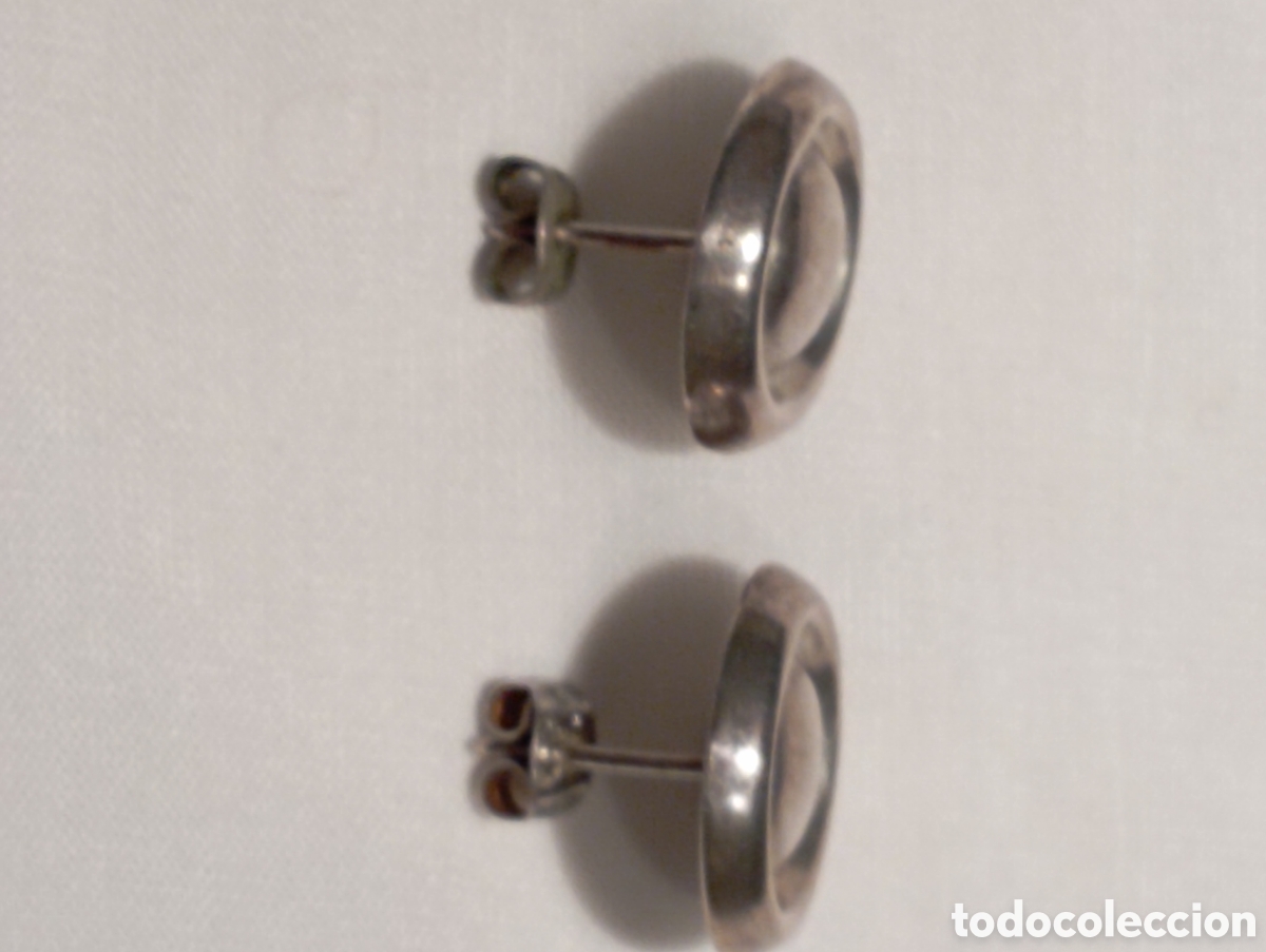 Joyeria: Pendientes de plata, en forma de bot&oacute;n. Plata 925 - Foto 7