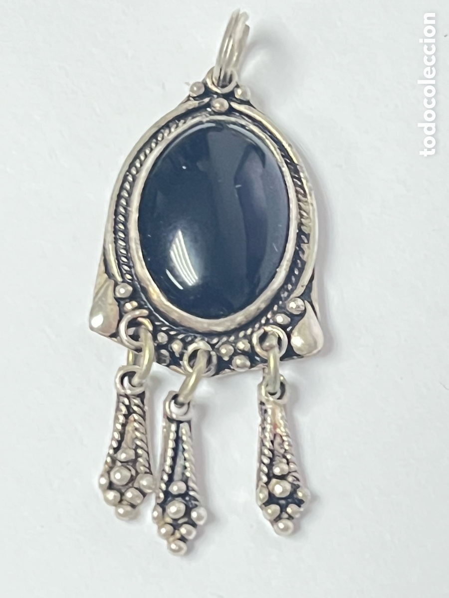 Joyeria: Colgante de plata y &oacute;nix /C287 - Foto 1
