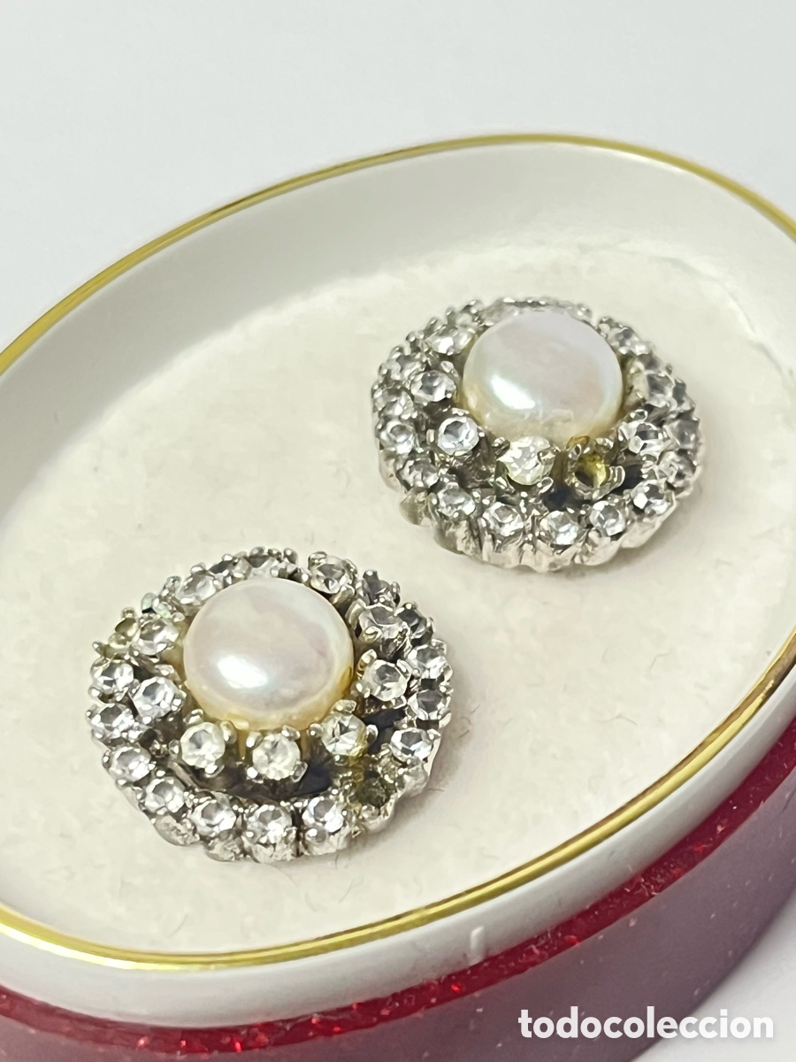 Joyeria: Pendientes de plata, perla, circonitas /P275 - Foto 2