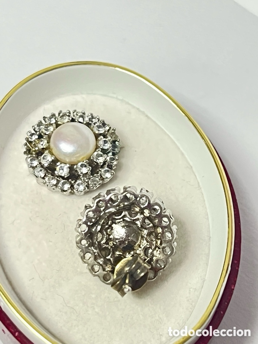 Joyeria: Pendientes de plata, perla, circonitas /P275 - Foto 4