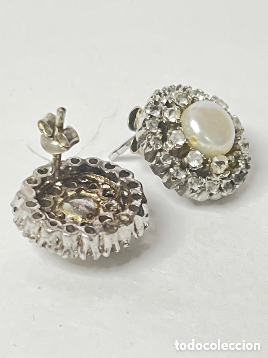 Joyeria: Pendientes de plata, perla, circonitas /P275 - Foto 6