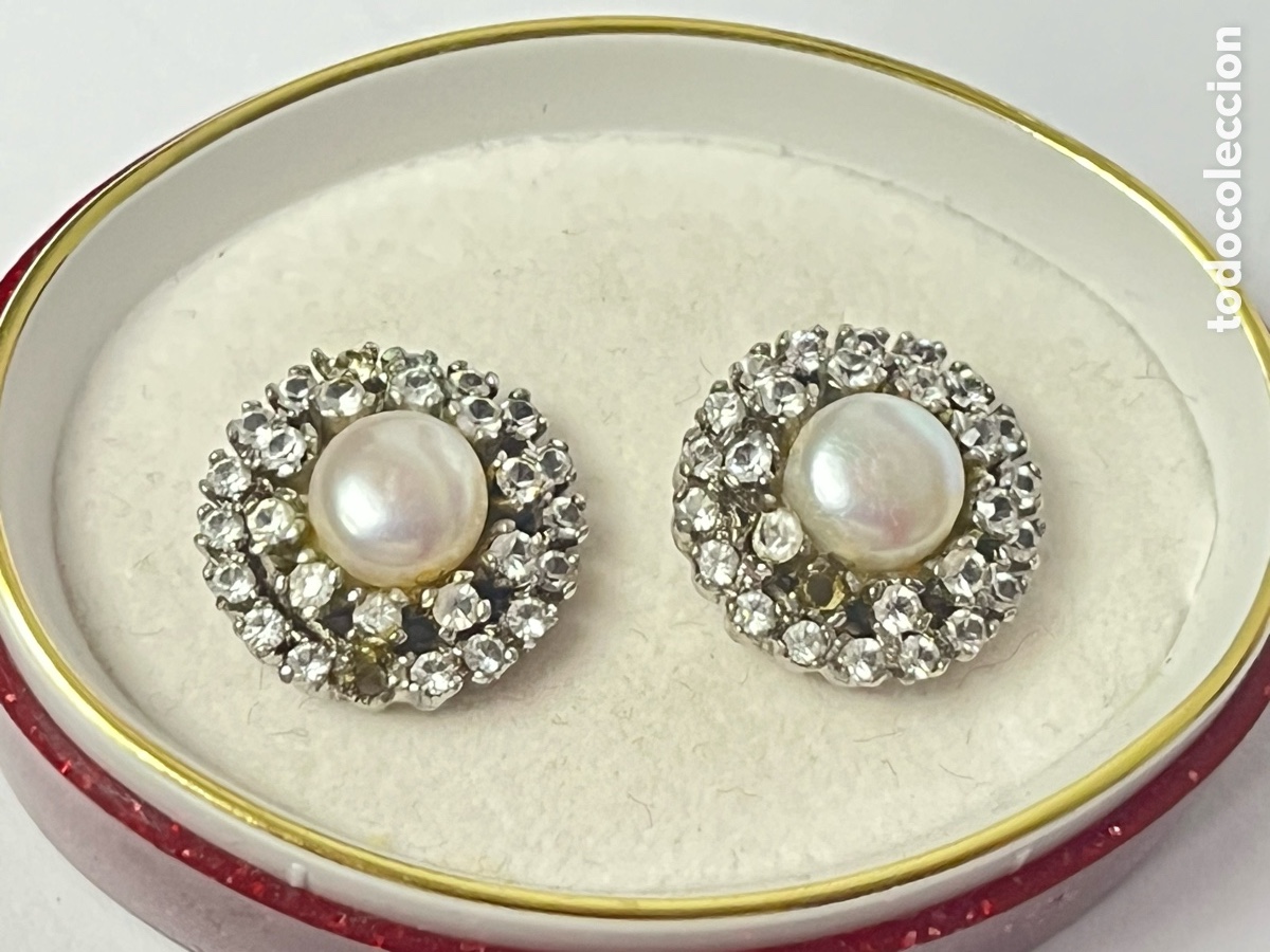 Joyeria: Pendientes de plata, perla, circonitas /P275 - Foto 1