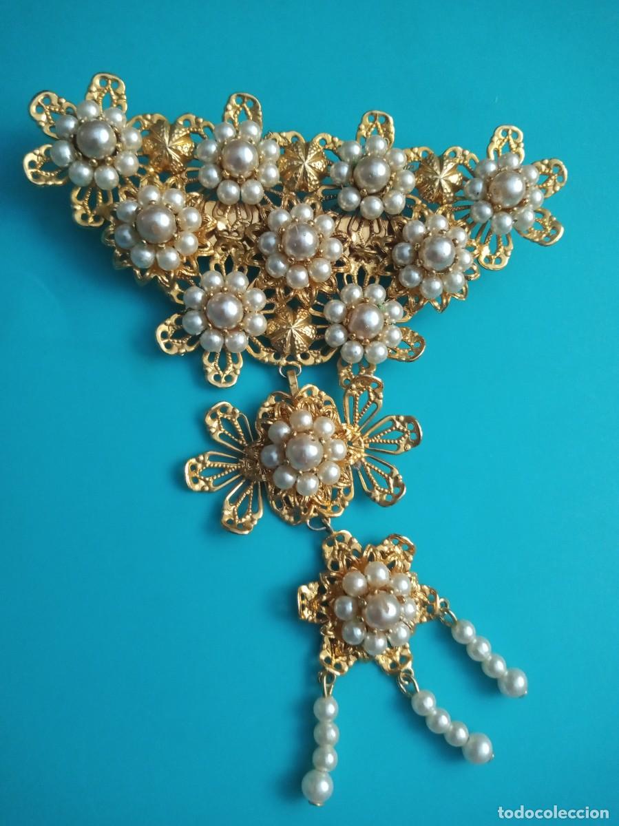 Joyeria: ANTIGUO BROCHE DORADO DE FALLERA - Foto 1