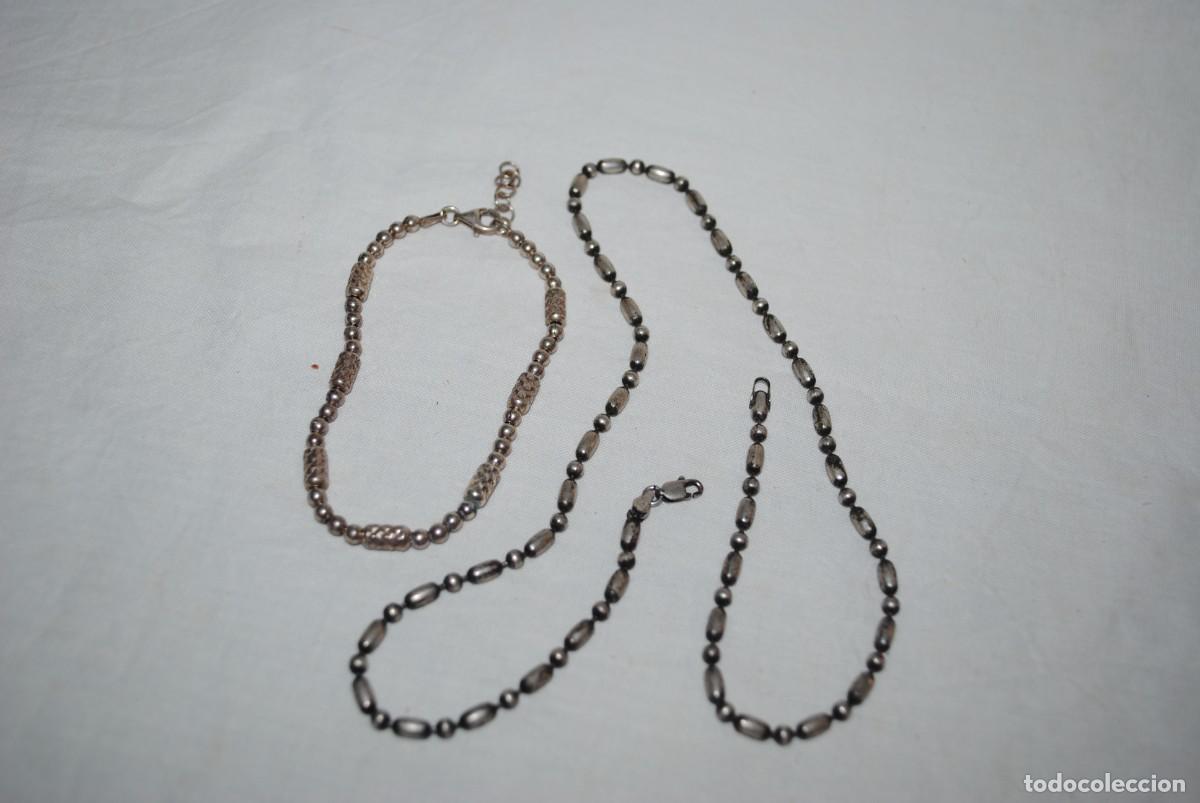 Joyeria: PULSERA Y GARGANTILLA DE PLATA . - Foto 2