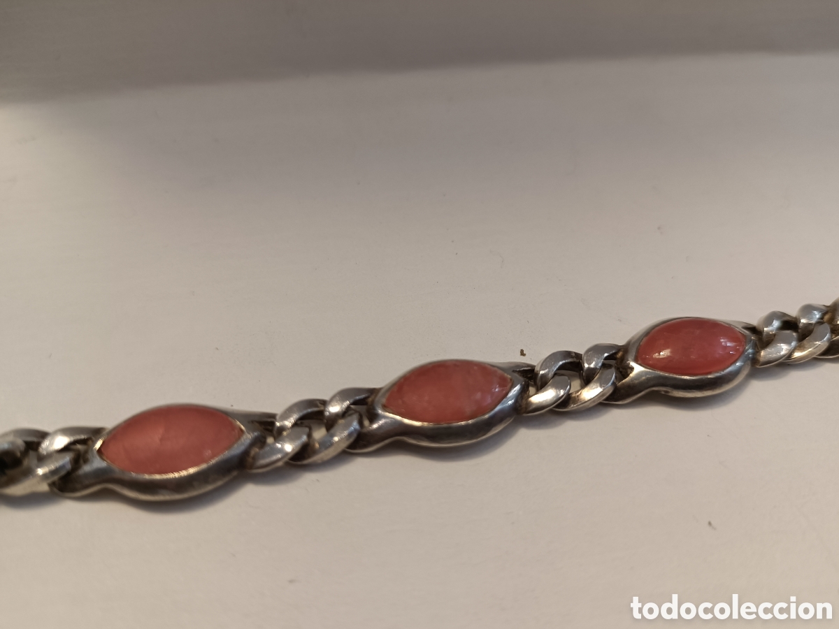 Joyeria: Pulsera de plata y rodocrosita. - Foto 5