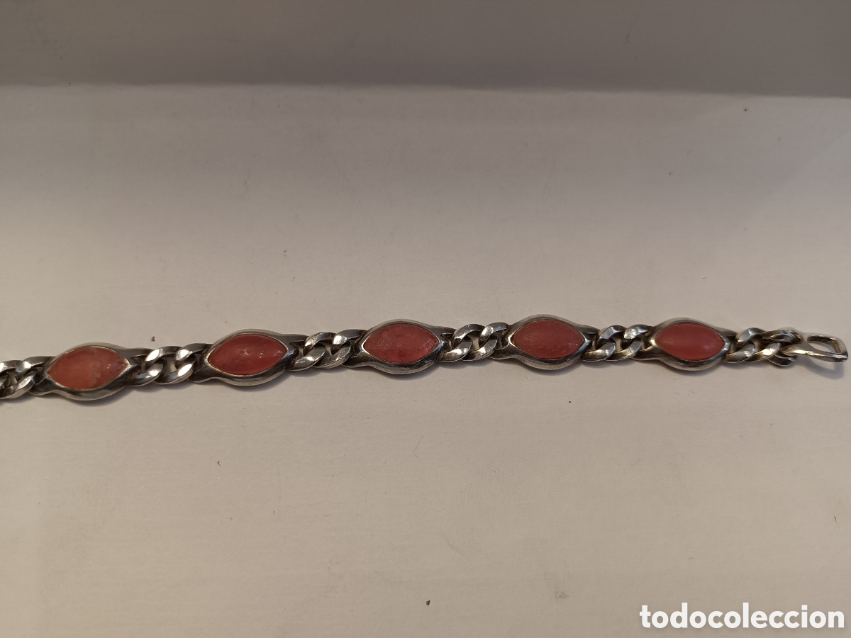 Joyeria: Pulsera de plata y rodocrosita. - Foto 6