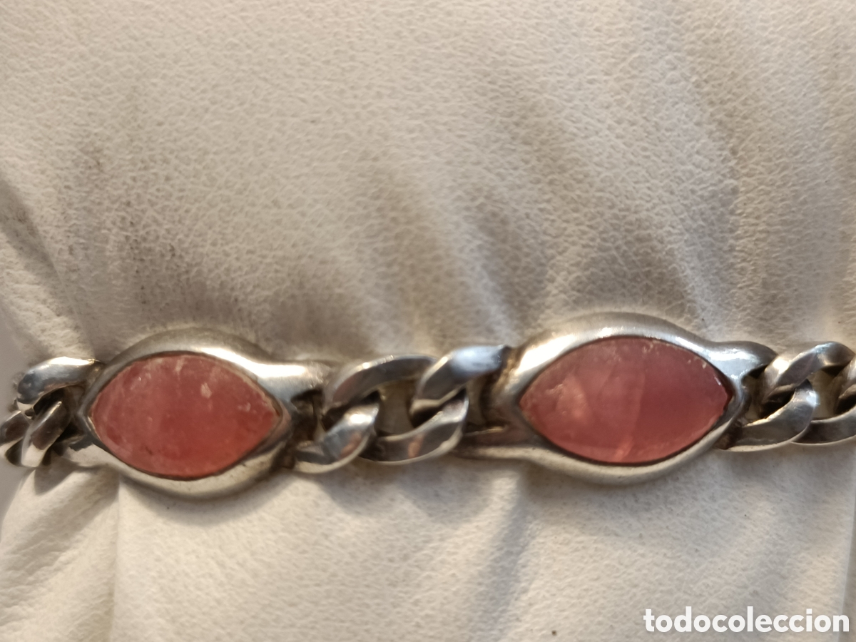 Joyeria: Pulsera de plata y rodocrosita. - Foto 7