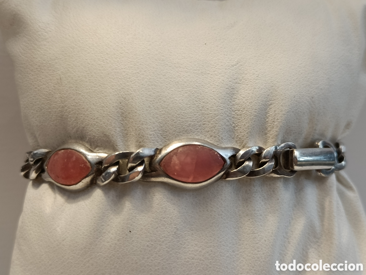 Joyeria: Pulsera de plata y rodocrosita. - Foto 9