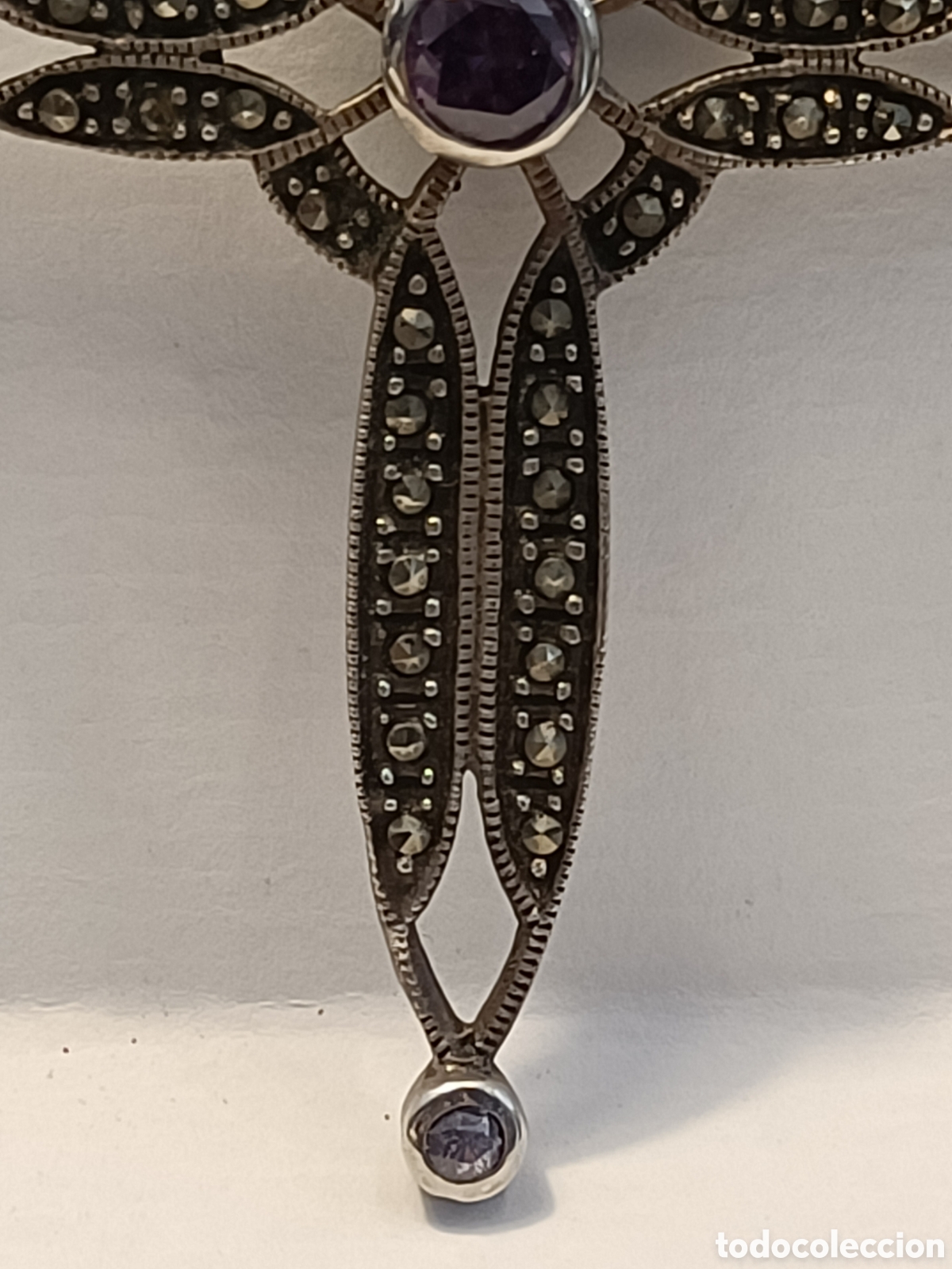 Joyeria: Cruz de plata y piedras de color. - Foto 2