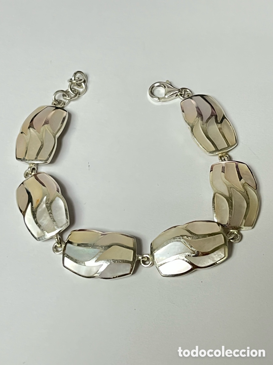 Joyeria: Pulsera de plata y n&aacute;car Pul95 - Foto 1