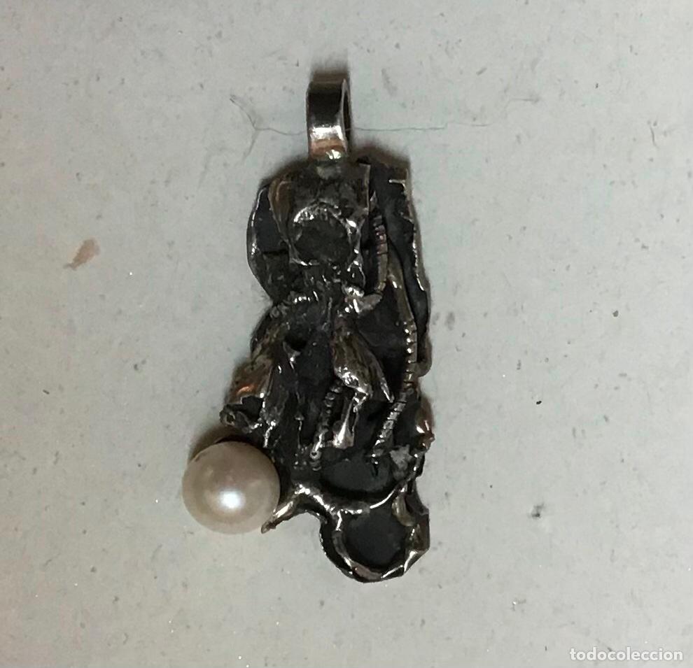 Joyeria: COLGANTE DE PLATA OXIDADA Y PERLA - Foto 1