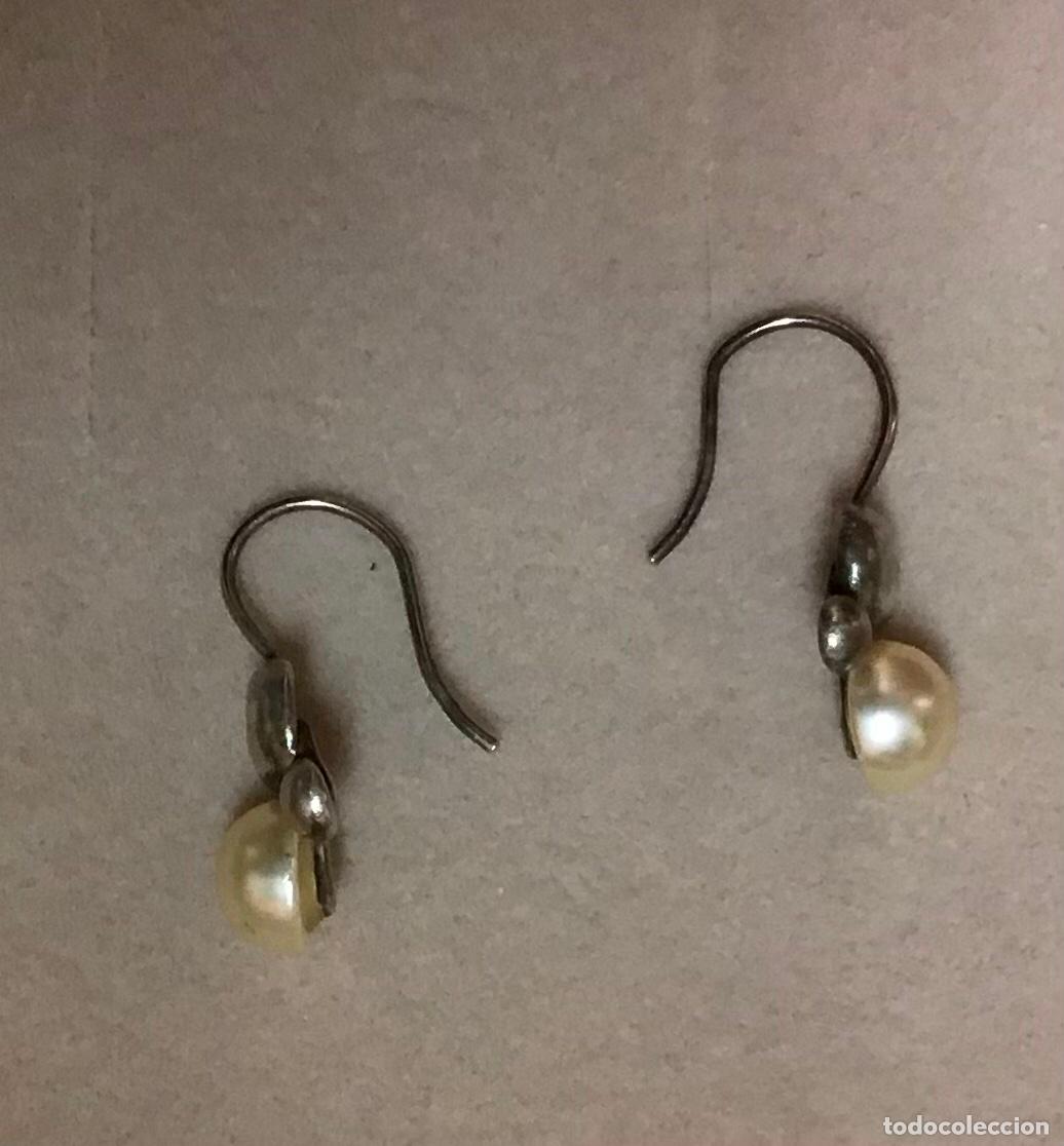 Joyeria: PENDIENTES DE PLATA Y PERLA - Foto 2