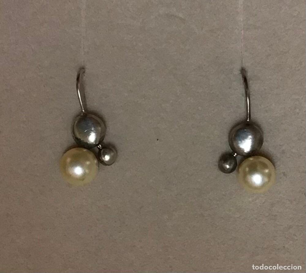 Joyeria: PENDIENTES DE PLATA Y PERLA - Foto 1