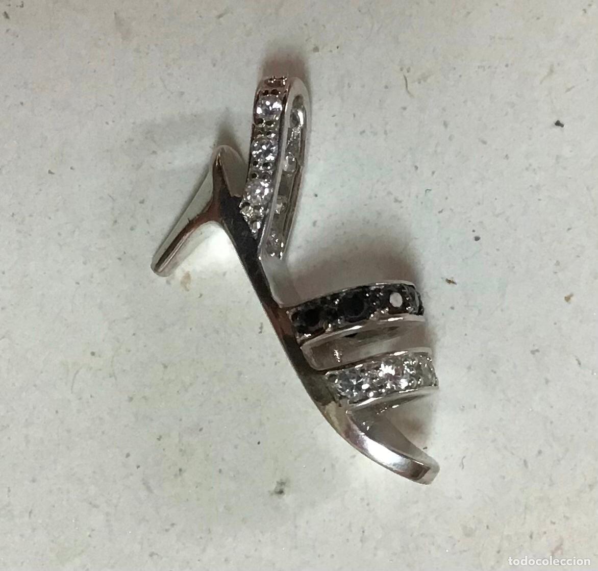 Joyeria: ZAPATO, COLGANTE DE PLATA CON CIRCONIOS - Foto 2