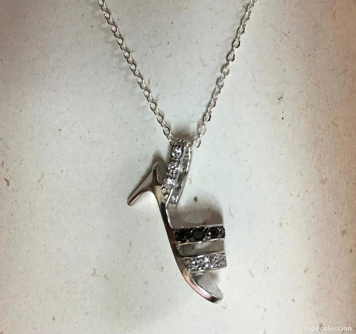 Joyeria: ZAPATO, COLGANTE DE PLATA CON CIRCONIOS - Foto 1