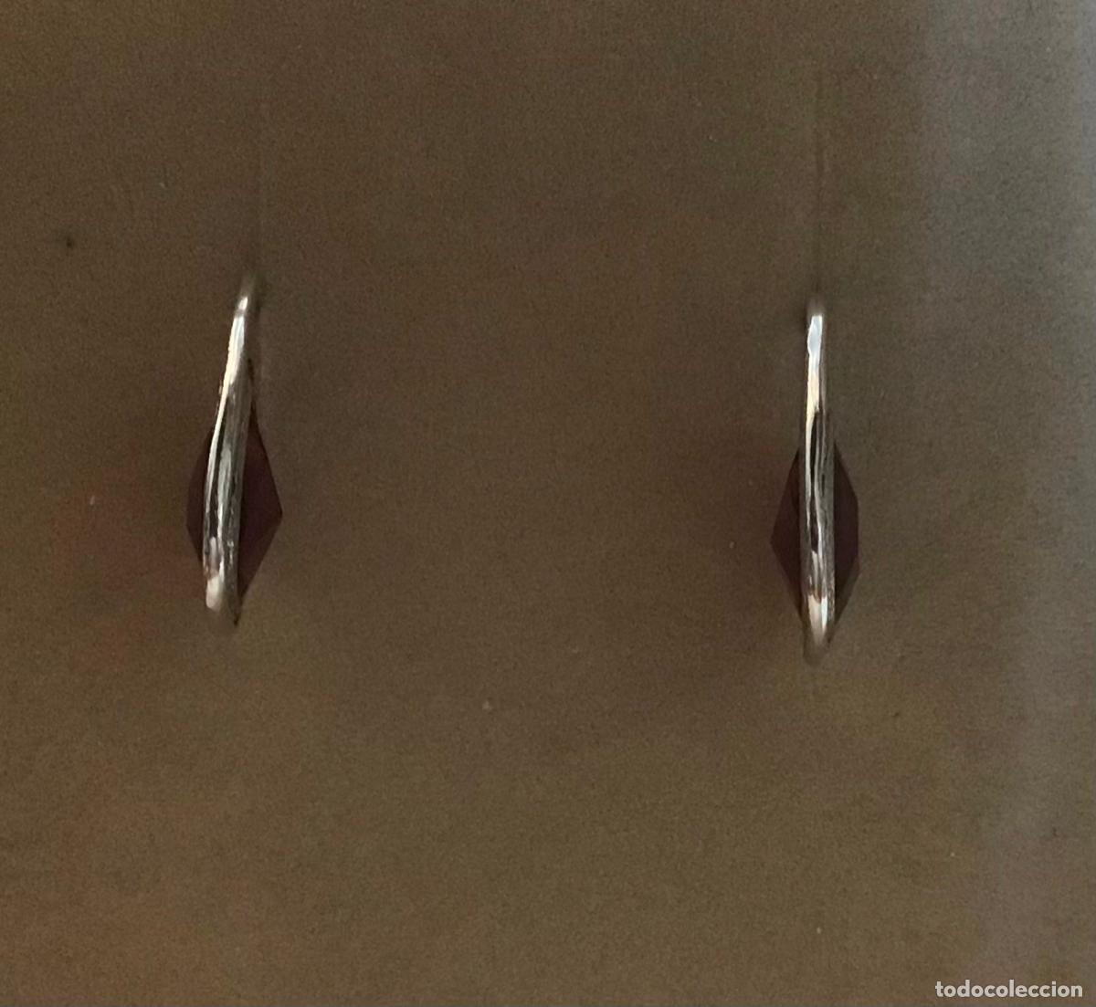 Joyeria: PENDIENTES ARO DE PLATA Y AMATISTA - Foto 3