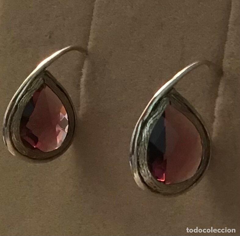 Joyeria: PENDIENTES ARO DE PLATA Y AMATISTA - Foto 1
