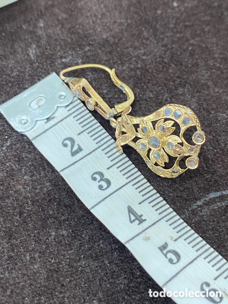 Joyeria: Pendientes antiguos de Oro - Foto 7