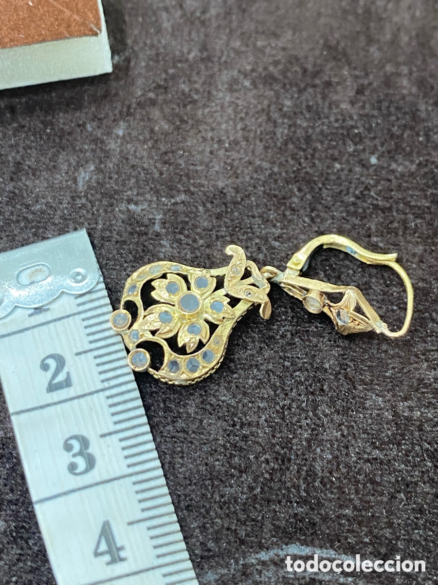 Joyeria: Pendientes antiguos de Oro - Foto 8