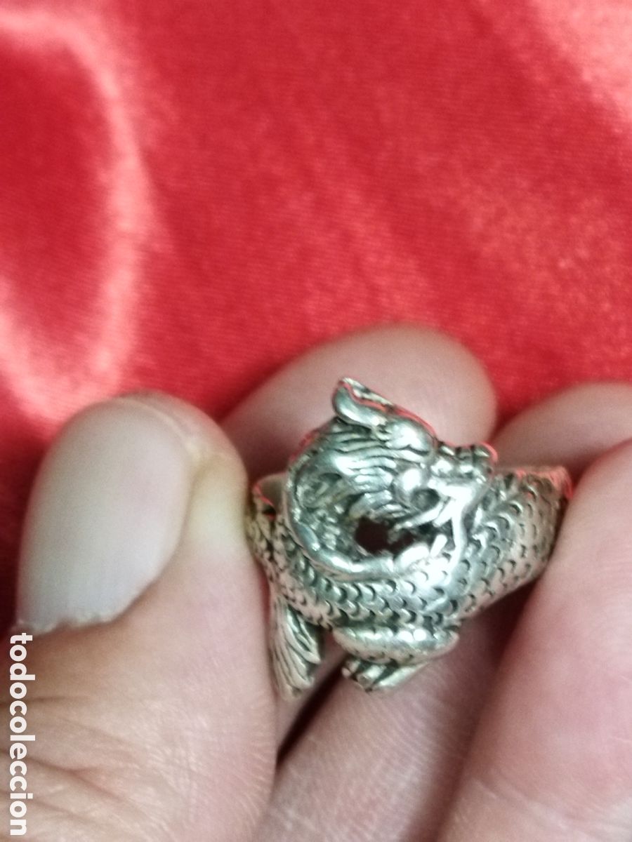 Joyeria: Anillo de plata drag&oacute;n - Foto 2