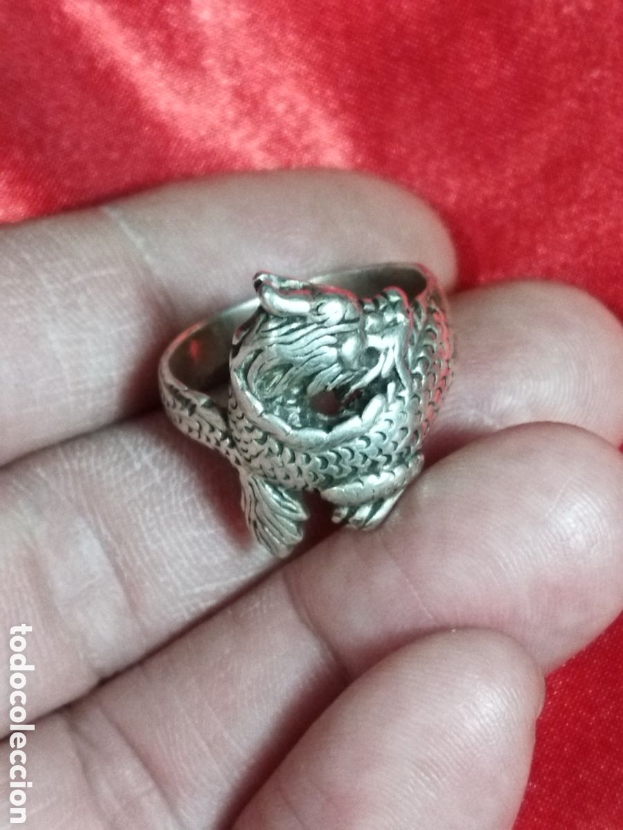 Joyeria: Anillo de plata drag&oacute;n - Foto 3