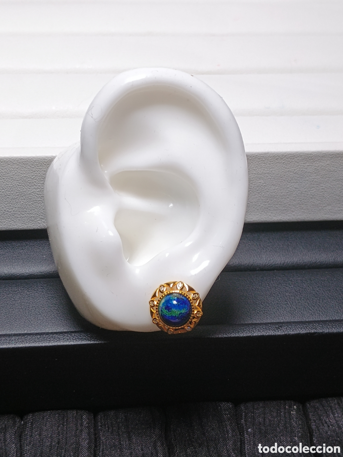 Joyeria: Pendientes azurita | Plata dorada - Foto 7
