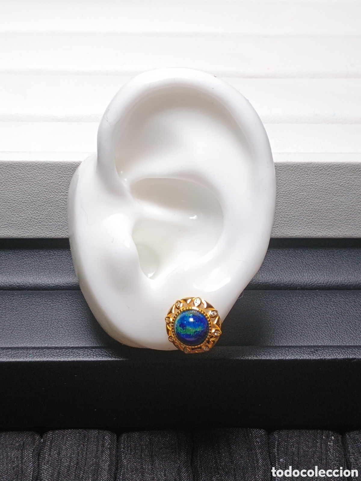 Joyeria: Pendientes azurita | Plata dorada - Foto 8