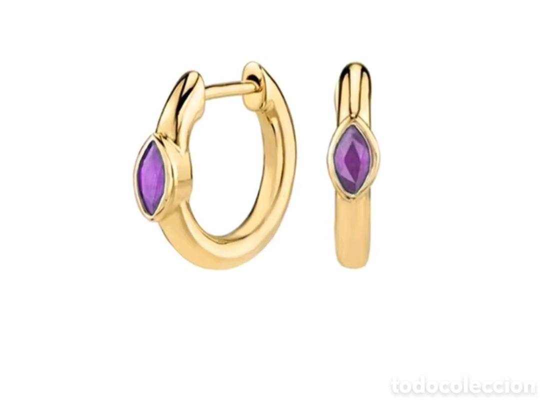 Joyeria: PRECIOSOS PENDIENTES DE PLATA CON AMATISTA. REF S6 EOS PENDIENTES 230625 - Foto 1