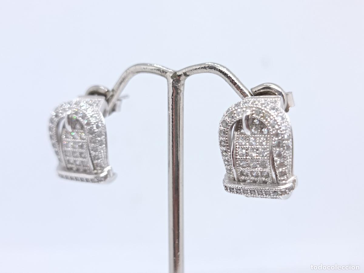 Joyeria: Maravillosos pendientes en plata de ley contrastada con forma de cintur&oacute;n - Foto 4