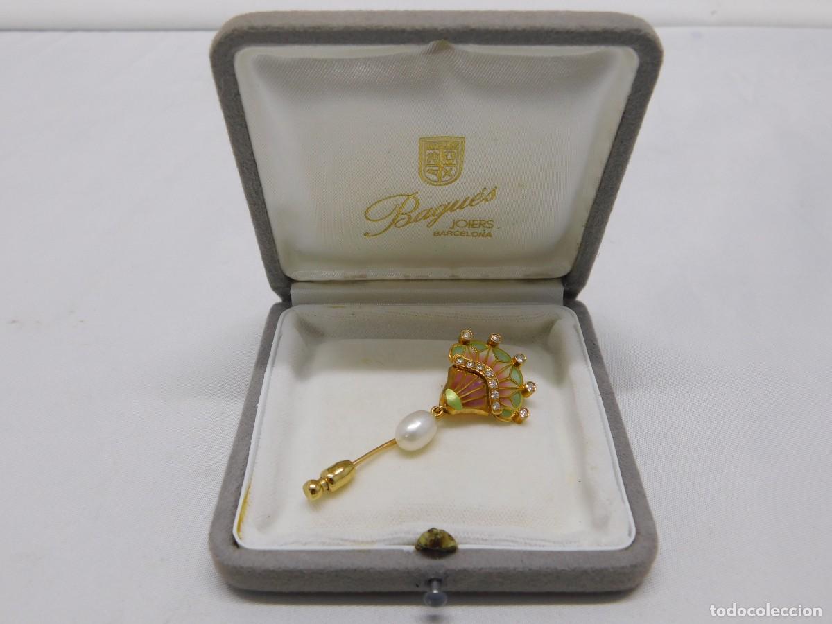 Joyeria: BROCHE ORO 18K Y PEDRERIA - Foto 2