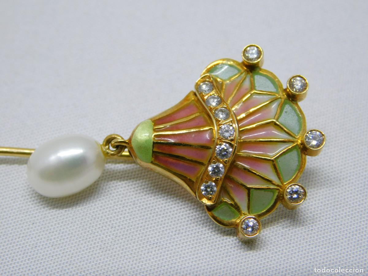 Joyeria: BROCHE ORO 18K Y PEDRERIA - Foto 4
