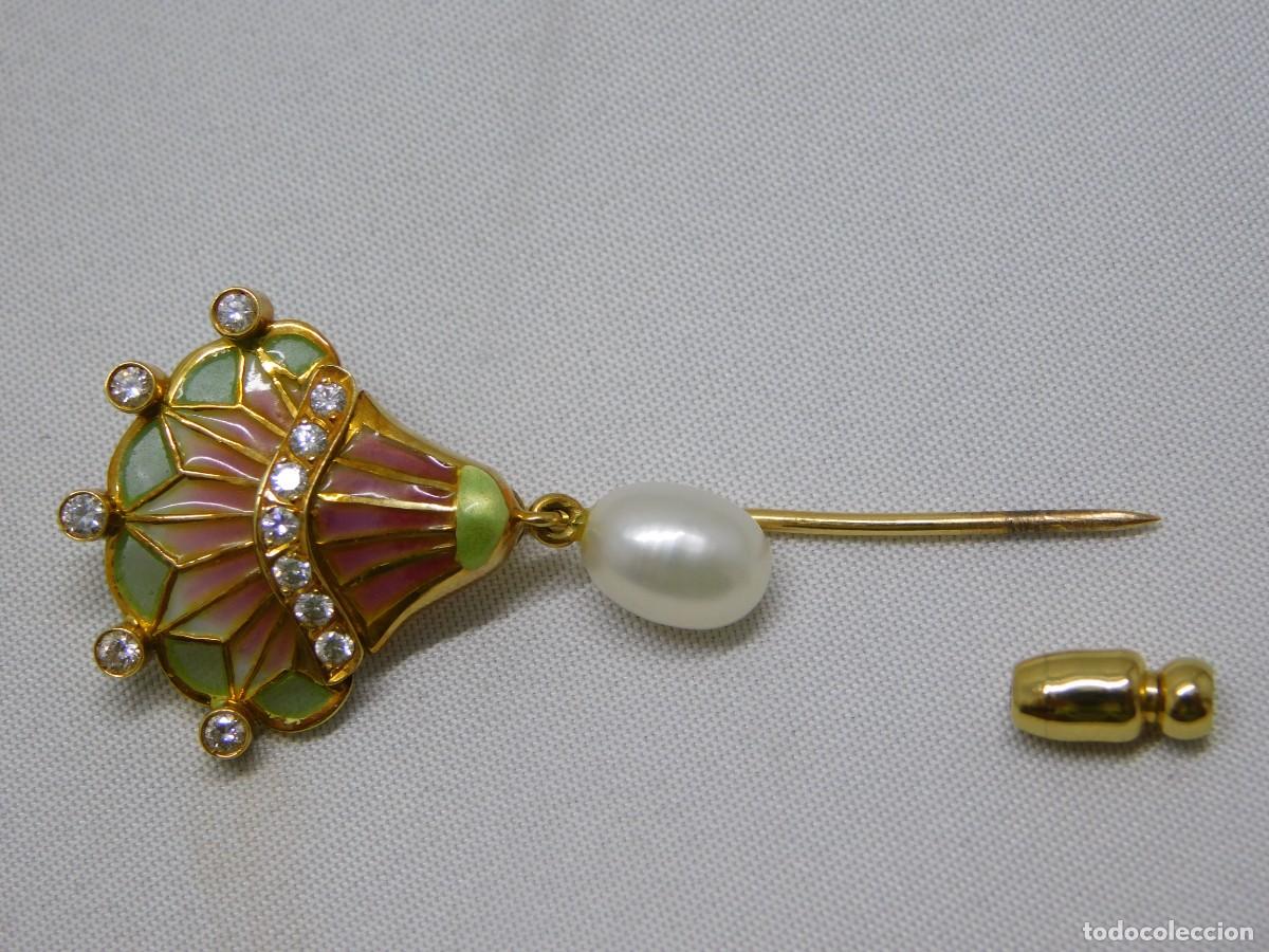 Joyeria: BROCHE ORO 18K Y PEDRERIA - Foto 9