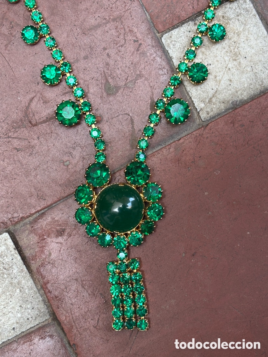 Joyeria: ESPECTACULAR COLLAR GARGANTILLA 1940-60,S - Foto 12