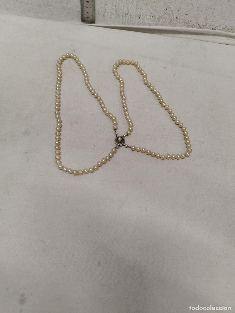 Joyeria: Antiguo collar de perlas a identif98icar. - Foto 1