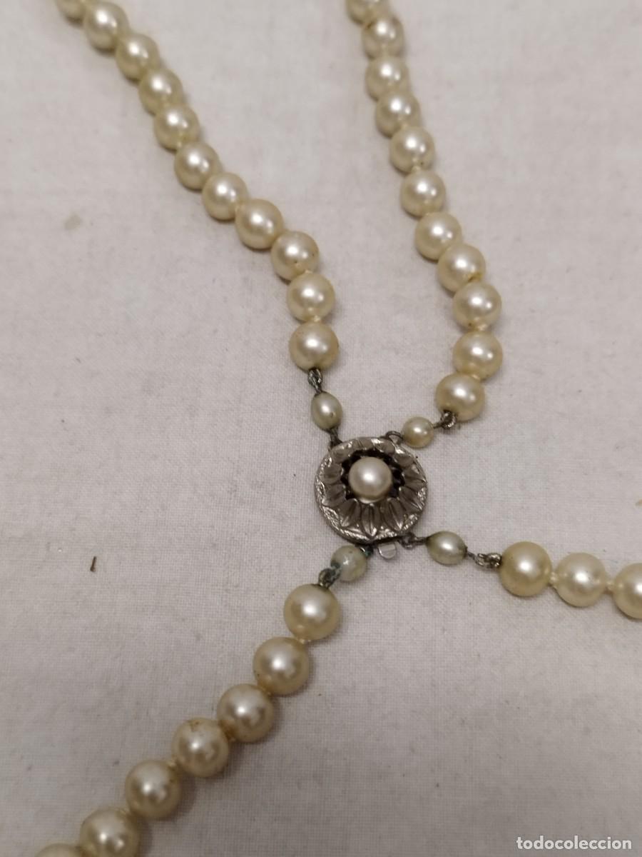 Joyeria: Antiguo collar de perlas a identif98icar. - Foto 2