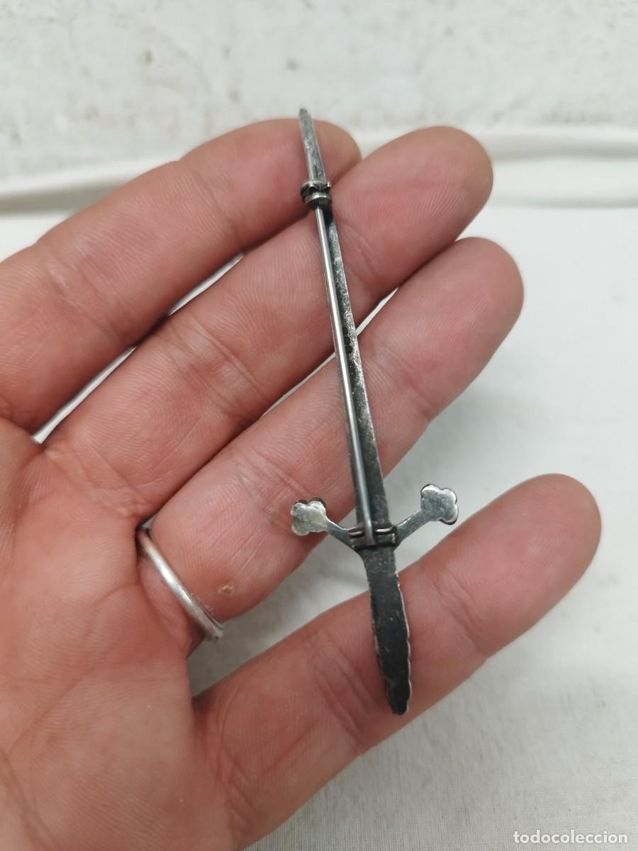 Joyeria: Antiguo broche en forma de espada. - Foto 4