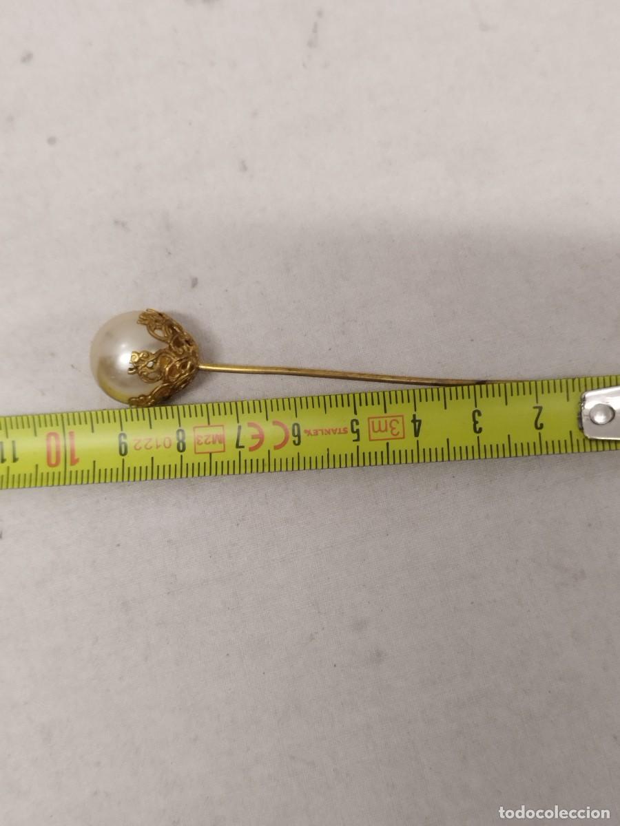 Joyeria: Antigua aguja con perla. - Foto 7