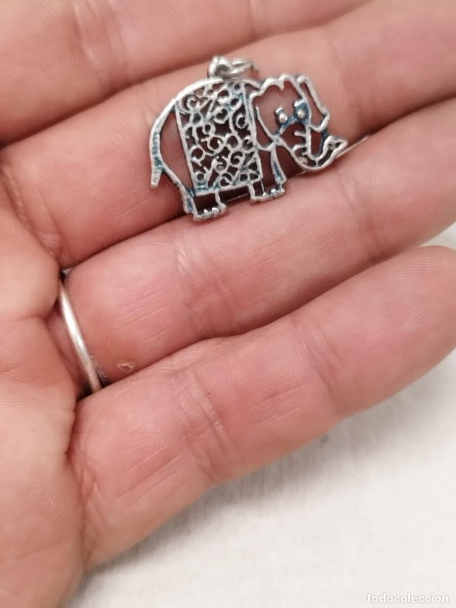 Joyeria: Antiguo colgante en forma de elefante. - Foto 1