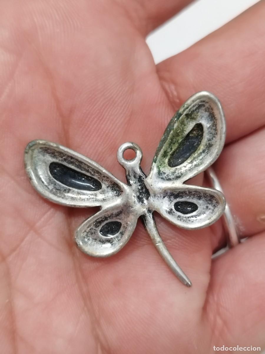 Joyeria: Antiguo colgante en forma de mariposa. - Foto 3