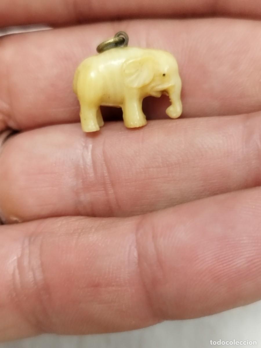 Joyeria: Antiguo colgante en forma de Elefante. - Foto 1