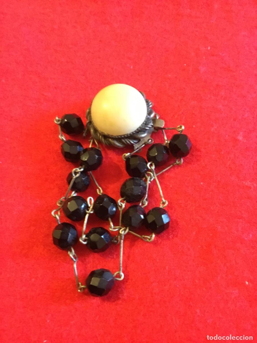 Joyeria: Antiguo broche azabaches y filigrana - Foto 1