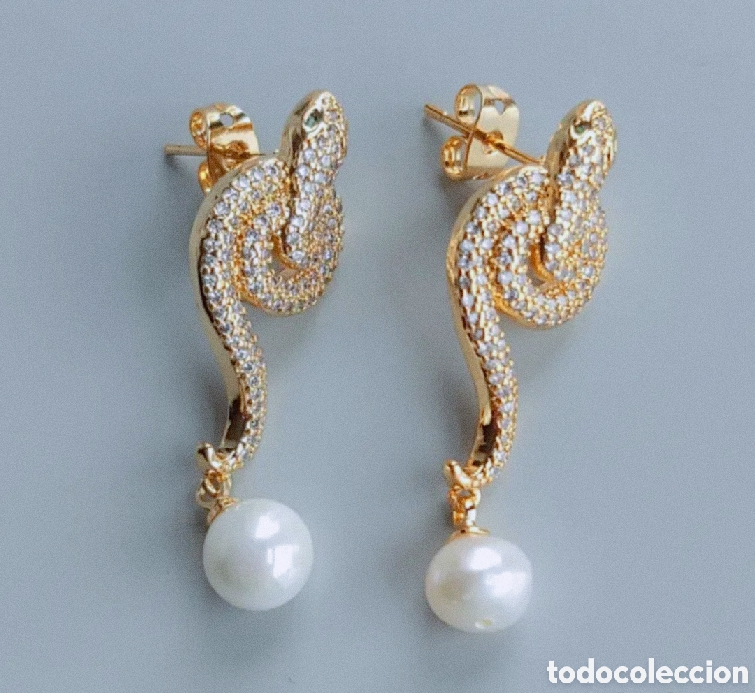 Joyeria: PRECIOSOS PENDIENTES EN FORMA DE SERPIENTE. REF S6 EOS PENDIENTES 240625 - Foto 1