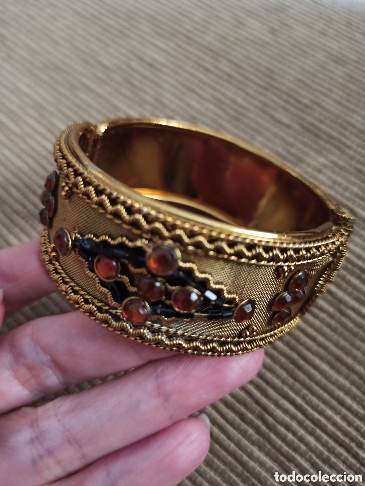 Joyeria: Brazalete dorado &aacute;rabe - Foto 2
