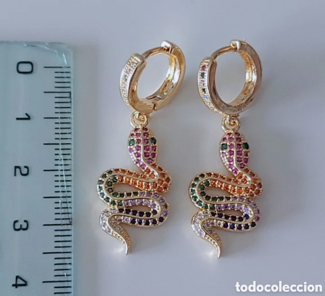 Joyeria: PRECIOSOS PENDIENTES EN FORMA DE SERPIENTE. REF S6 EOS PENDIENTES 240625 - Foto 5